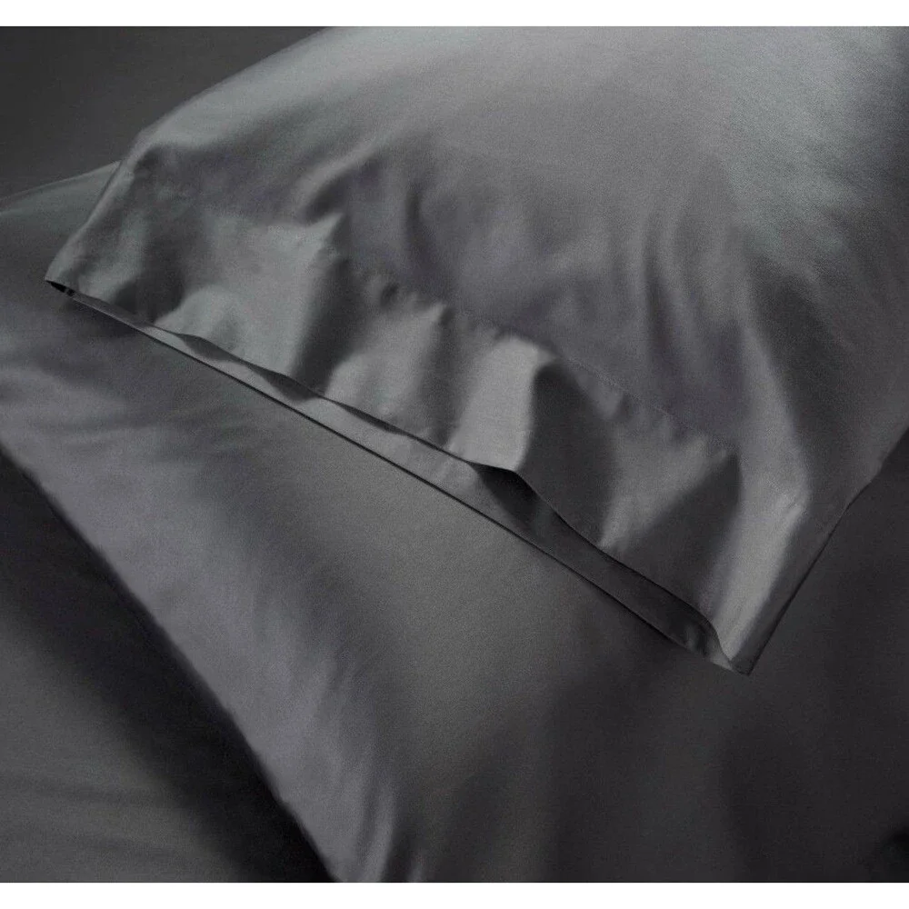 Full 600 Thread Count Sateen Sheet Set Dark Gray - Casaluna NEW